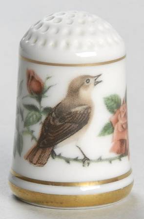 Garden Birds Thimble Collection Nightingale - No Box