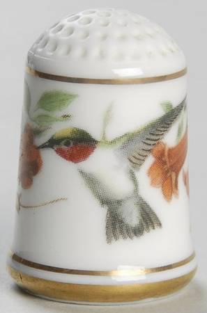 Garden Birds Thimble Collection Rudy Throated Hummingbird - No Box