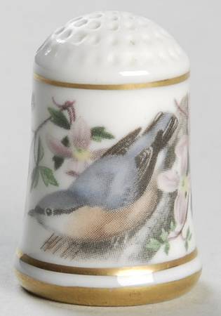 Garden Birds Thimble Collection by Franklin Mint