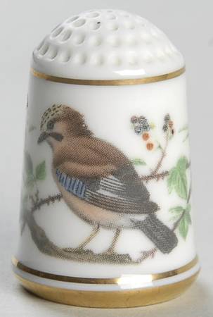 Garden Birds Thimble Collection Jay - No Box