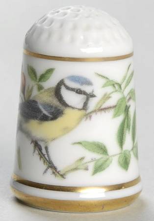 Garden Birds Thimble Collection Blue Tit - No Box