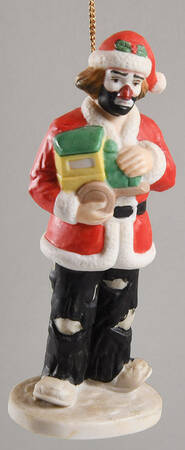 Emmett Kelly Jr Ornaments Ekj Santa With Train - Boxed