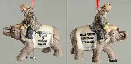 Emmett Kelly Jr Ornaments 30 Years Of Clowning - Boxed