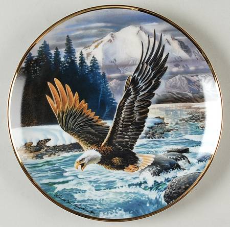 Ronald Van Ruyckevelt Eagle Soaring The Rapids - No Box