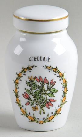 Gloria Vanderbilt Spice Jars Chili Powder - Spice Jar Set-Ind Jar-Motif 9
