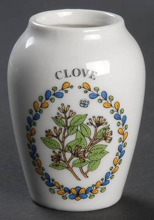 Gloria Vanderbilt Spice Jars Clove-No Lid - Spice Jar-Ind Jar/Nolid-Motif6