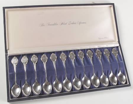 Zodiac Sterling Spoons by Franklin Mint