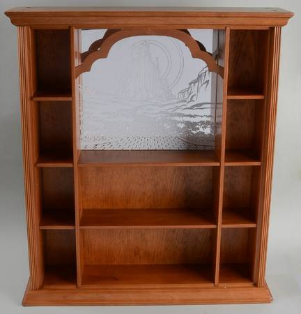 Wizard of Oz Portrait Sculptures Wooden Display Case/Rack - No Box