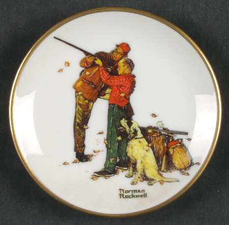 Four Seasons Miniature-Plates Careful Aim - With Box 53