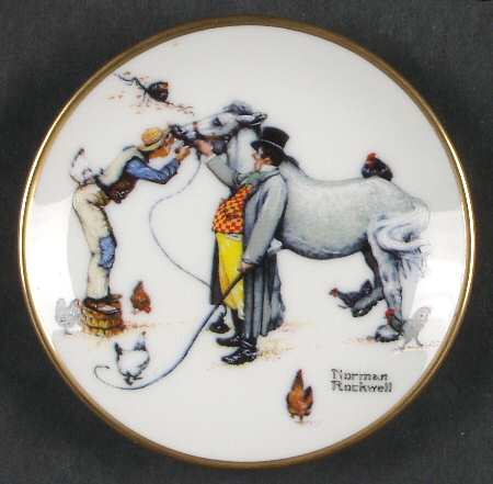 Four Seasons Miniature-Plates The Horse Trader - Boxed