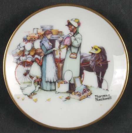 Four Seasons Miniature-Plates The Country Pedlar - Boxed