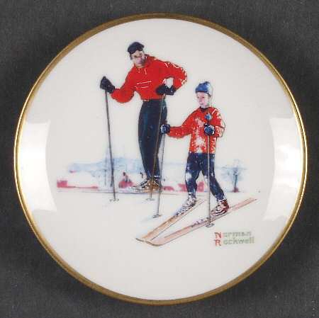 Four Seasons Miniature-Plates Ski Skills - Boxed