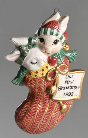 Our First Christmas-Ornament Our First Christmas,Kittens - With Box