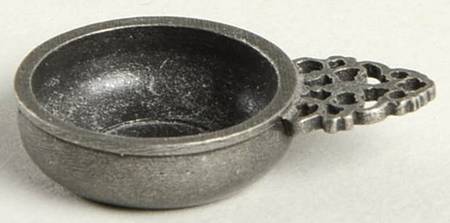 Colonial American Miniatures Flower Handled Porringer By Hamlin - No Box