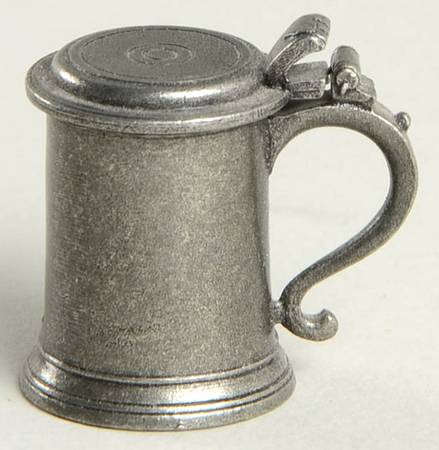 Colonial American Miniatures Flat-Topped Tankard By Young - No Box