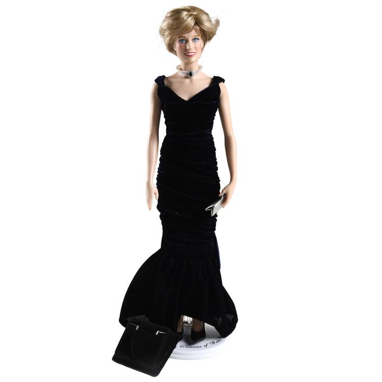 Diana Princess of Wales Porcelain Dolls Princess Of Enduring Elegance - Boxed