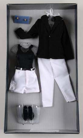 Diana Princess of Wales-Vinyl Ensemble - Black & White - Boxed