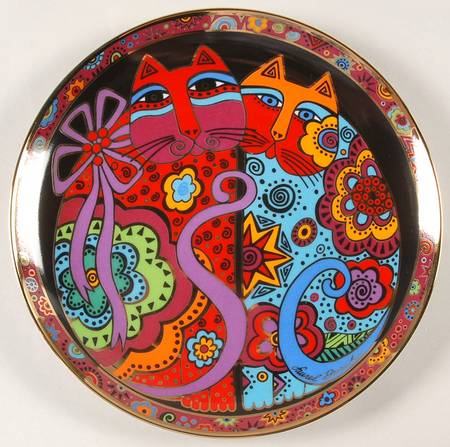 Laurel Burch Contemporary Cats Cheek To Cheek - No Box
