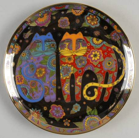 Laurel Burch Contemporary Cats Flowering Felines - No Box