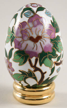 The Collector's Treasury of Eggs Cloisonne - White - No Box