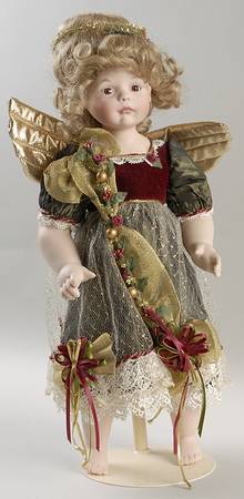 Franklin Mint Dolls Christmas Angel - Boxed