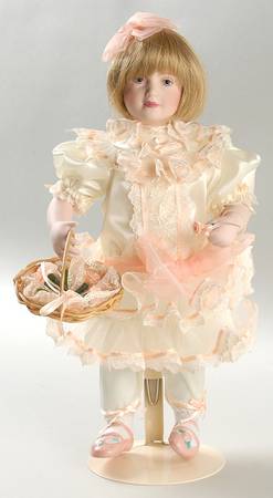 Franklin Mint Dolls Alicia Flower Girl - With Box