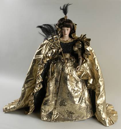 Franklin Mint Dolls Queen Of The Masquerade Ball - Boxed
