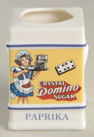 Country Store Spice Jar Paprika-Crystal Domino Sugar - Spice Jar-Ind Jar/Nolid-Motf17