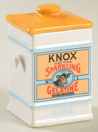 Country Store Spice Jar Basil-Knox Sparkling Gelatin - Spice Jar Set-Ind Jar-Motif 4