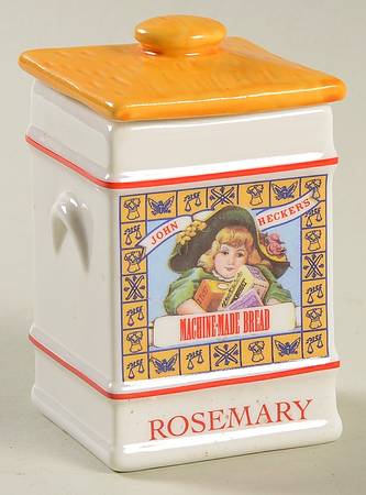 Country Store Spice Jar Rosemary-John Heckers Bread - Spice Jar Set-Ind Jar-Motif 19