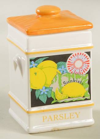 Country Store Spice Jar Parsley-Sunkist Lemons - Spice Jar Set-Ind Jar-Motif 18