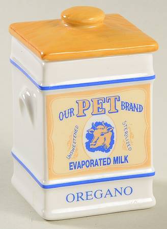 Country Store Spice Jar Oregano-Pet Evaporated Milk - Spice Jar Set-Ind Jar-Motif 16