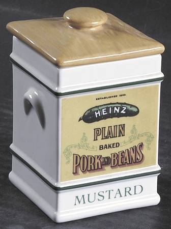 Country Store Spice Jar Mustard-Heinz Pork & Beans - Spice Jar Set-Ind Jar-Motif 13