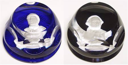 Cameos In Crystal-Bicentennial Jones & De Grasse Set Of 2 - Boxed