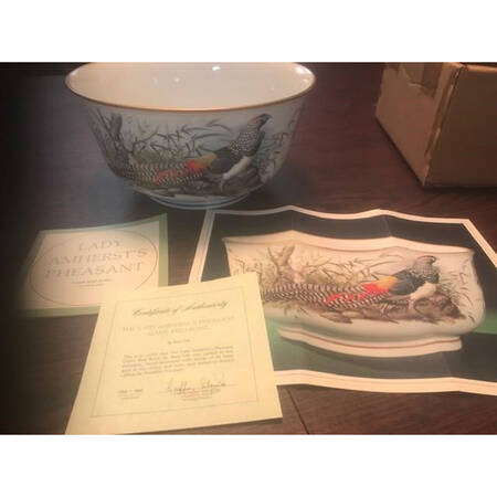 Game Bird-Bowl Lady Amherst Pheasant - Boxed