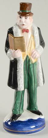 A Christmas Carol Man Caroler-Brown Hat - No Box