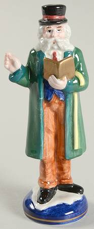A Christmas Carol Man Caroler-Black Hat - No Box