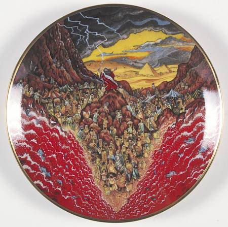Bibical Scenes By Bill Bell for Franklin Mint Parting Of The Sea - No Box