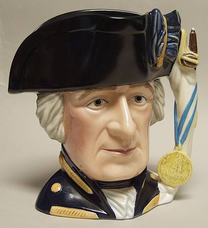 Maritime Character Jug Admiral Lord Howe - No Box