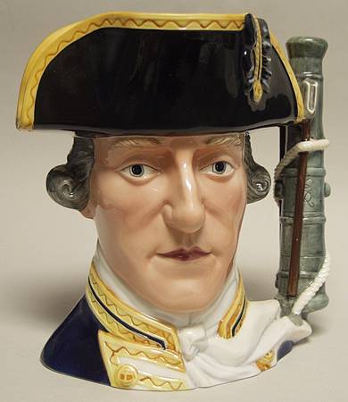 Maritime Character Jug Admiral Lord Hood - No Box
