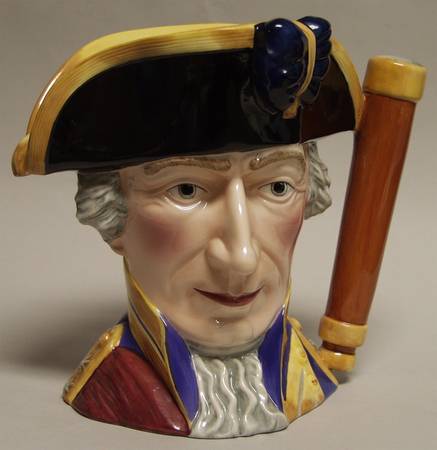Maritime Character Jug Admiral Lord St Vincent - No Box