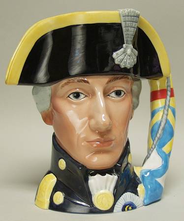 Maritime Character Jug Admiral Lord Nelson - No Box