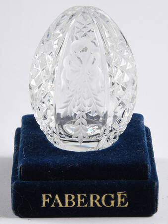 Faberge Crystal Egg Petite Coronation Egg - Boxed