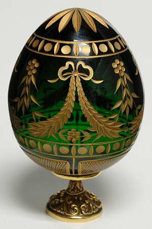 Faberge Crystal Egg Winter Palace Egg - Boxed