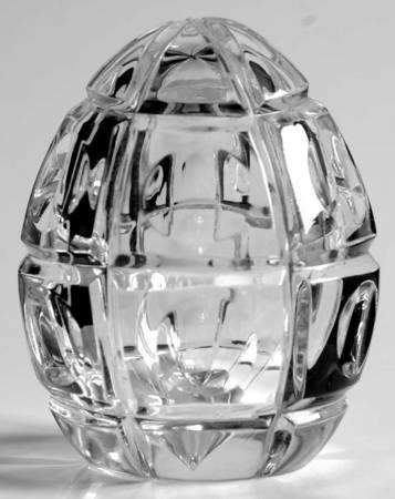 Faberge Crystal Egg Cut Petite Egg - Boxed