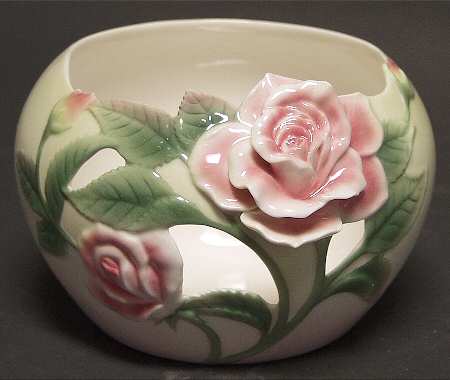 Franz Collection Giftware Rose Design-Candleholder - Boxed
