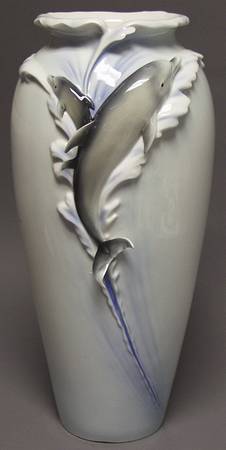 Franz Collection Giftware Dolphin-Leaping-Vase - No Box