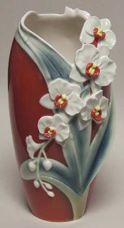 Franz Collection Giftware Moth Orchid-Vase - Boxed