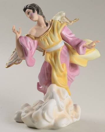 Vatican Nativity Set Angel-Pink And Yellow - Boxed