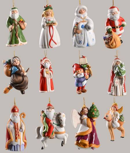 Faces of Christmas Around the World Boxed Set Of 12 - Boxed